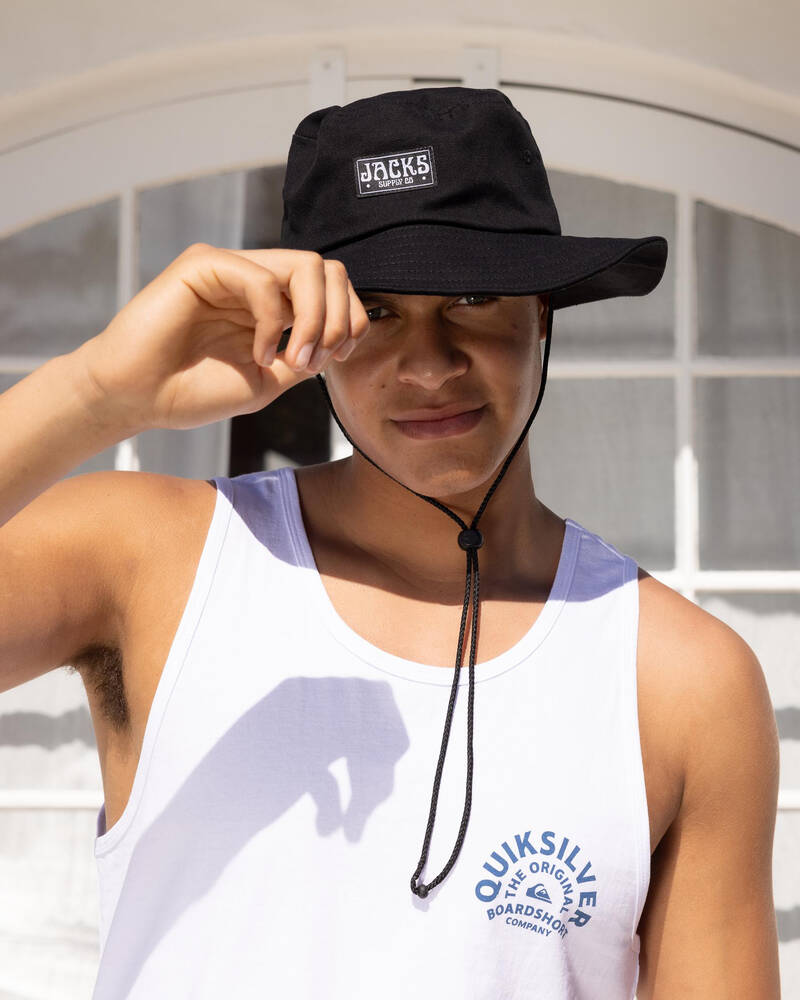 Jacks Shadow Wide Brim Hat In Black Fast Shipping & Easy Returns