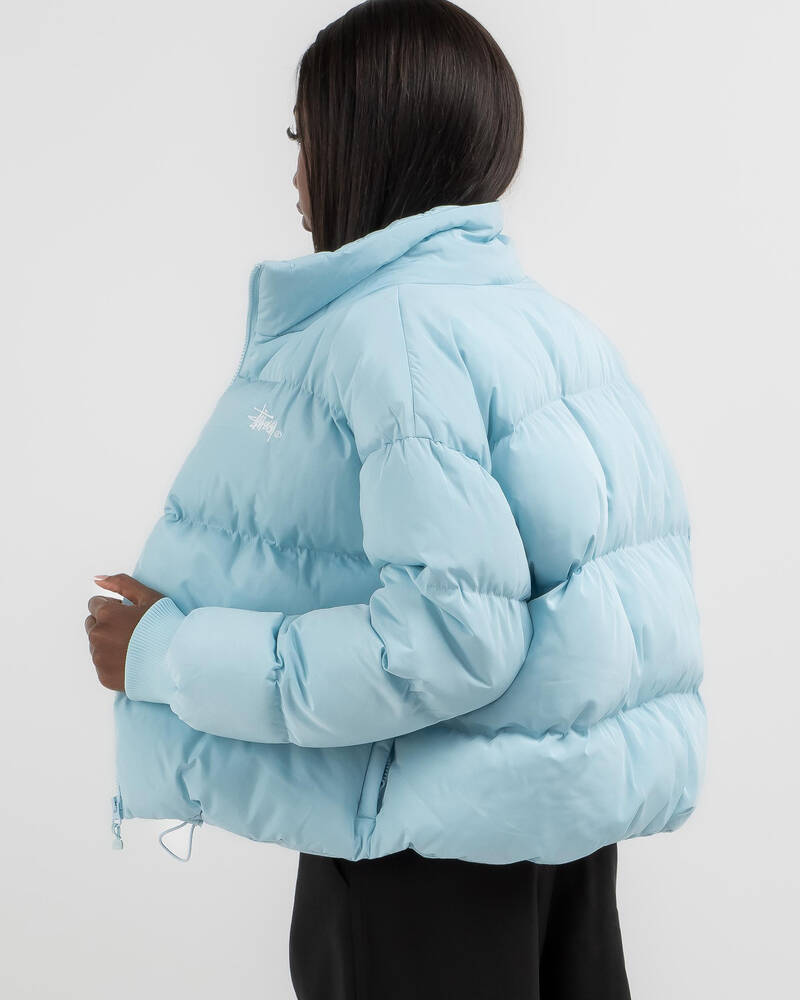 Stussy Graffiti Puffer Jacket for Womens