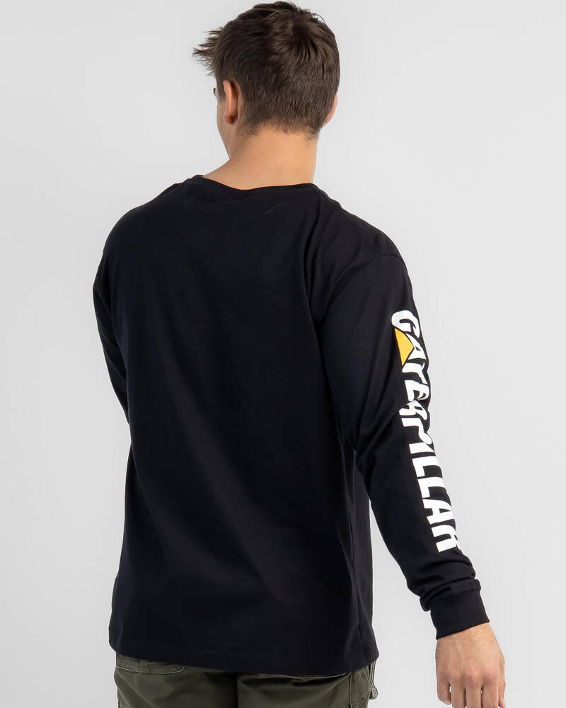Cat Trademark Banner Long Sleeve T-Shirt for Mens