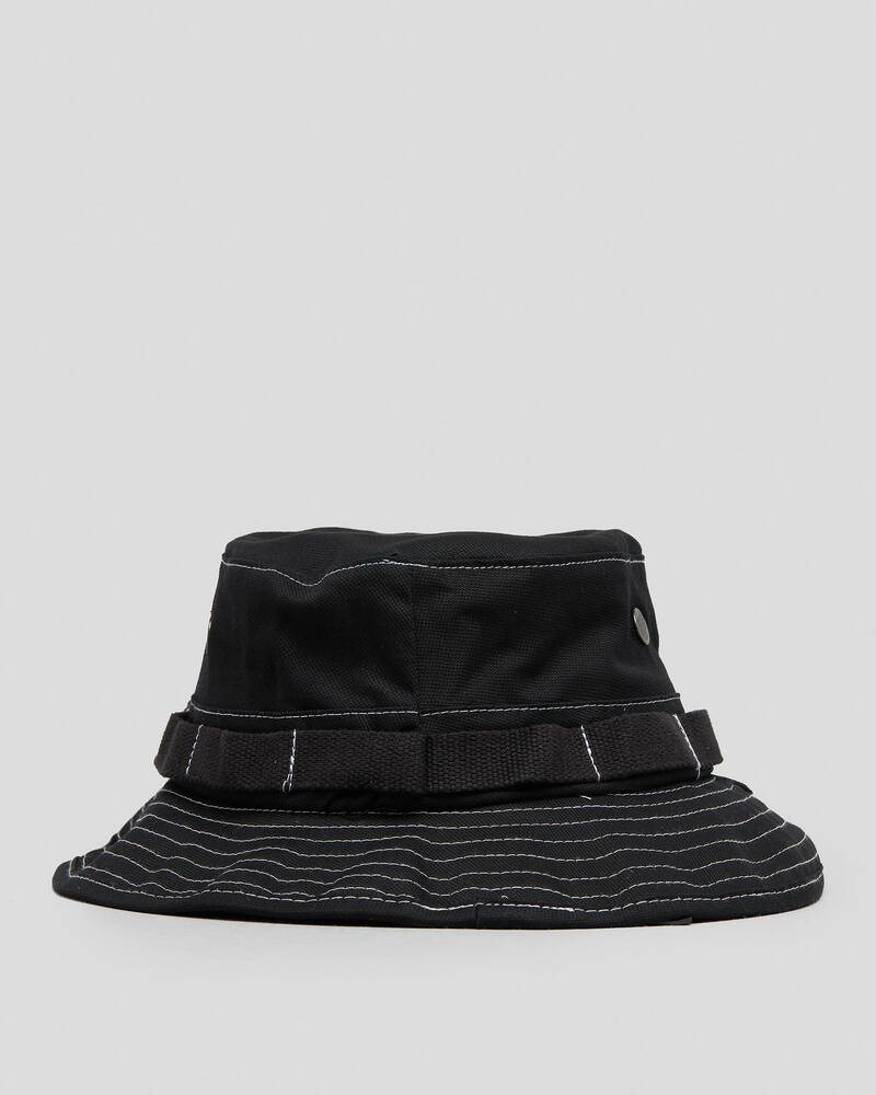 Stussy Contrast Topstitch Boonie Bucket Hat for Womens