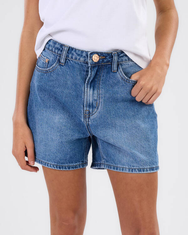 Girls' Byron Mid Denim Shorts