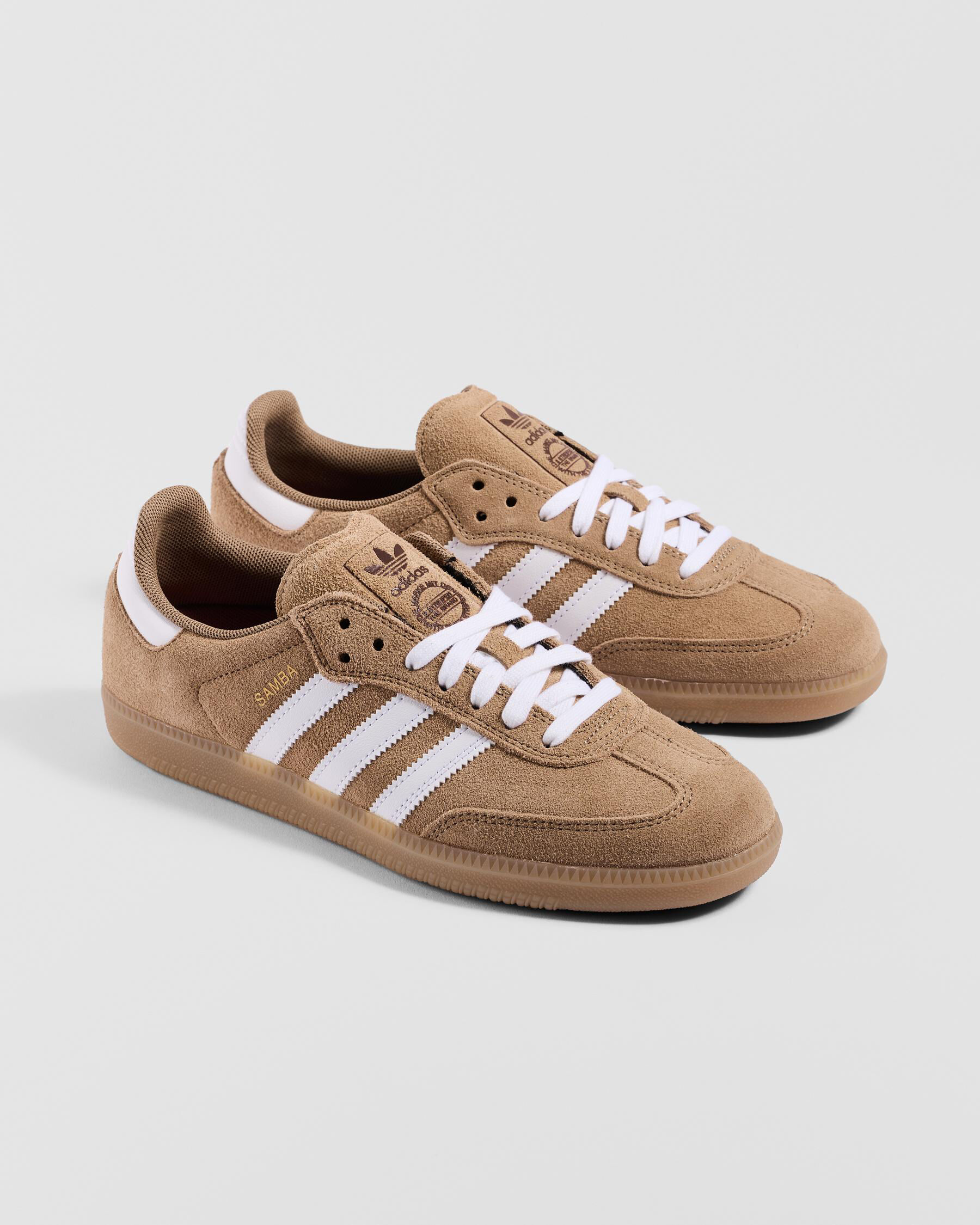Shop adidas Womens Samba ADV Shoes In Cardboard/ftwr White Shop adidas Womens Samba ADV Shoes In Cardboard/ftwr White