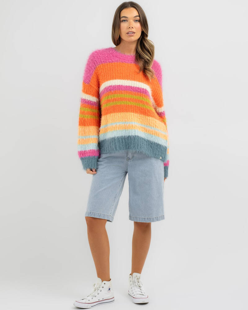 Rip Curl Hibiscus Heat Chunky Strip Knit for Womens