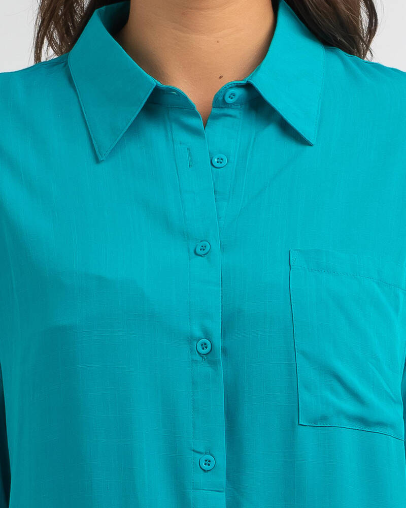 Ava And Ever Material Girl Shirt for Womens