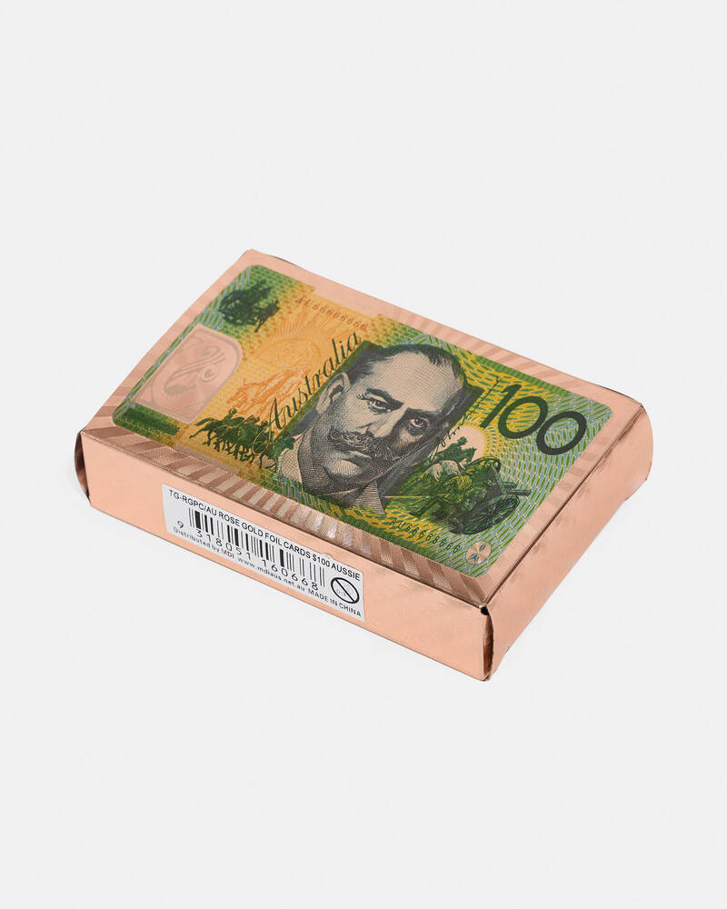 Get It Now Rose Gold Foil Aussie $100 Card Pack for Unisex
