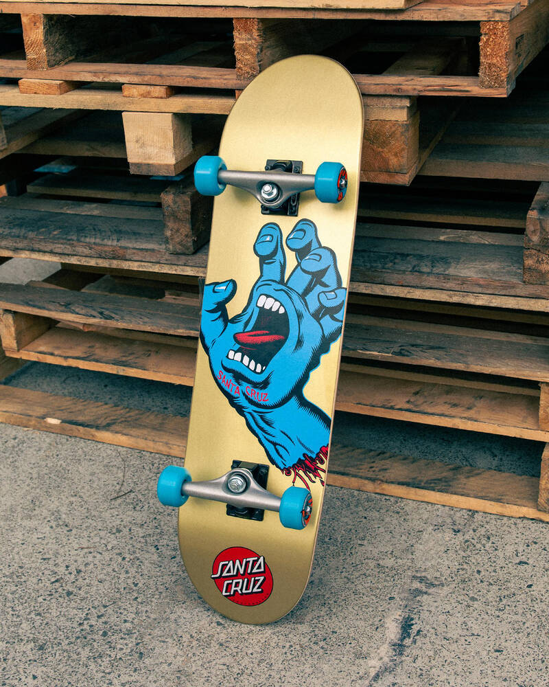 Santa Cruz Screaming Hand Large 8.25" Complete Skateboard for Mens