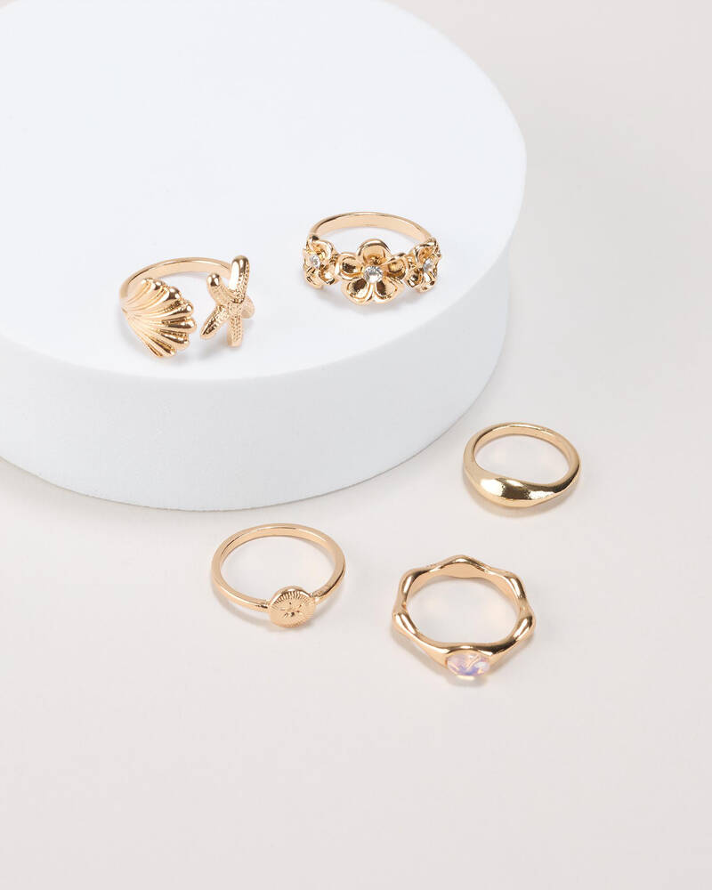 Karyn In LA Lucia Pearl Ring Pack for Womens