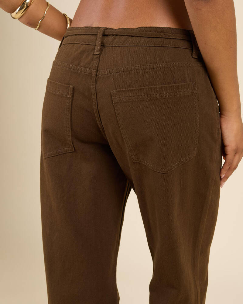 Rhythm Charlie Low Rise Pants for Womens