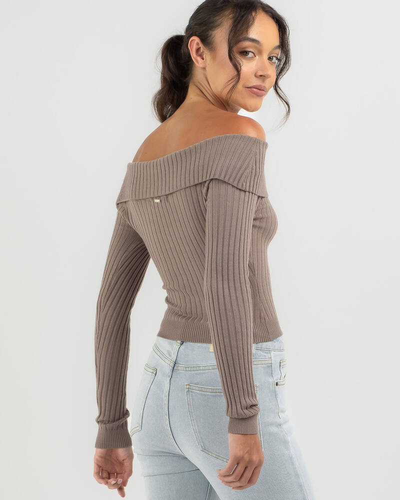 Ava And Ever Ari Off Shoulder Knit Top for Womens