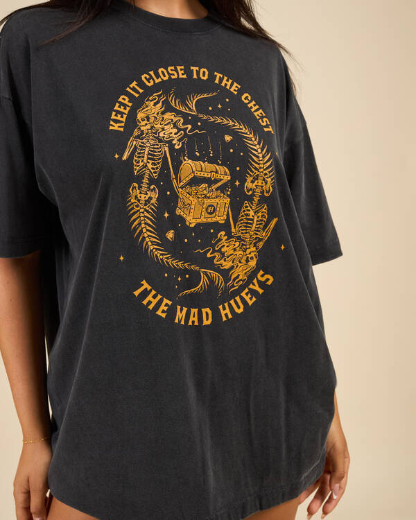 The Mad Hueys Close Chest Oversized T-Shirt for Womens