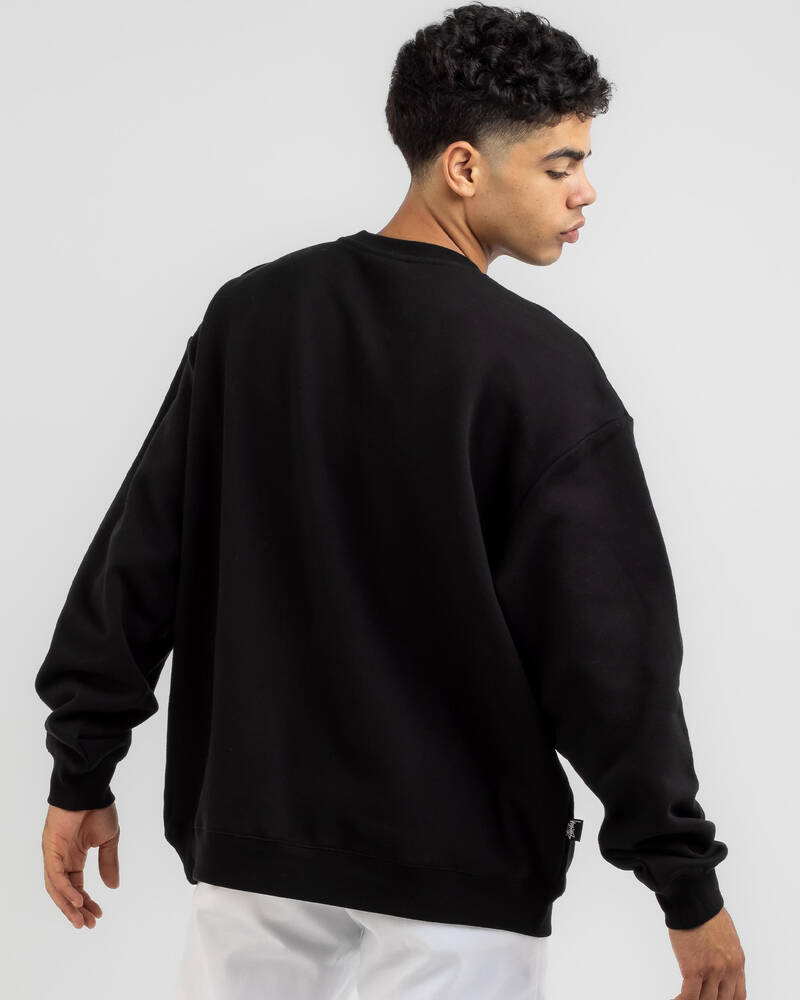 Stussy Solid Stock Embroidery Sweatshirt for Mens