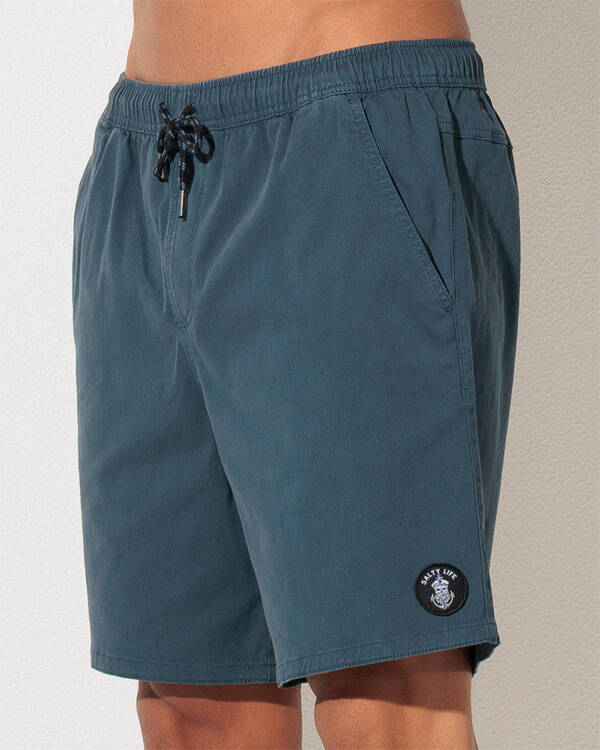 Salty Life Vision Elastic Waist Shorts for Mens