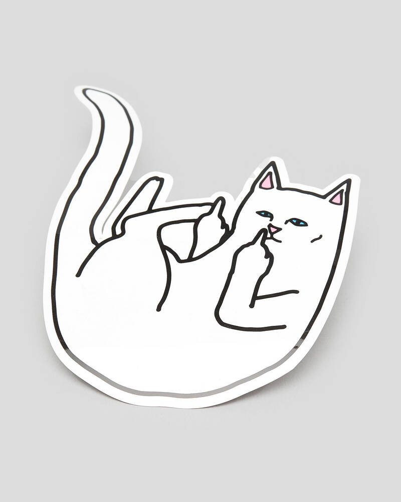 Rip N Dip Falling Cat 10cm Sticker for Mens