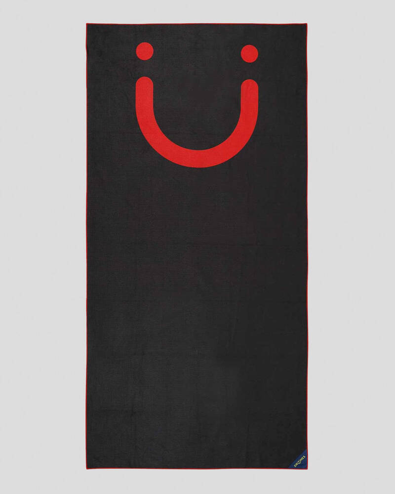 DRITIMES Staple Black Red Towel for Mens