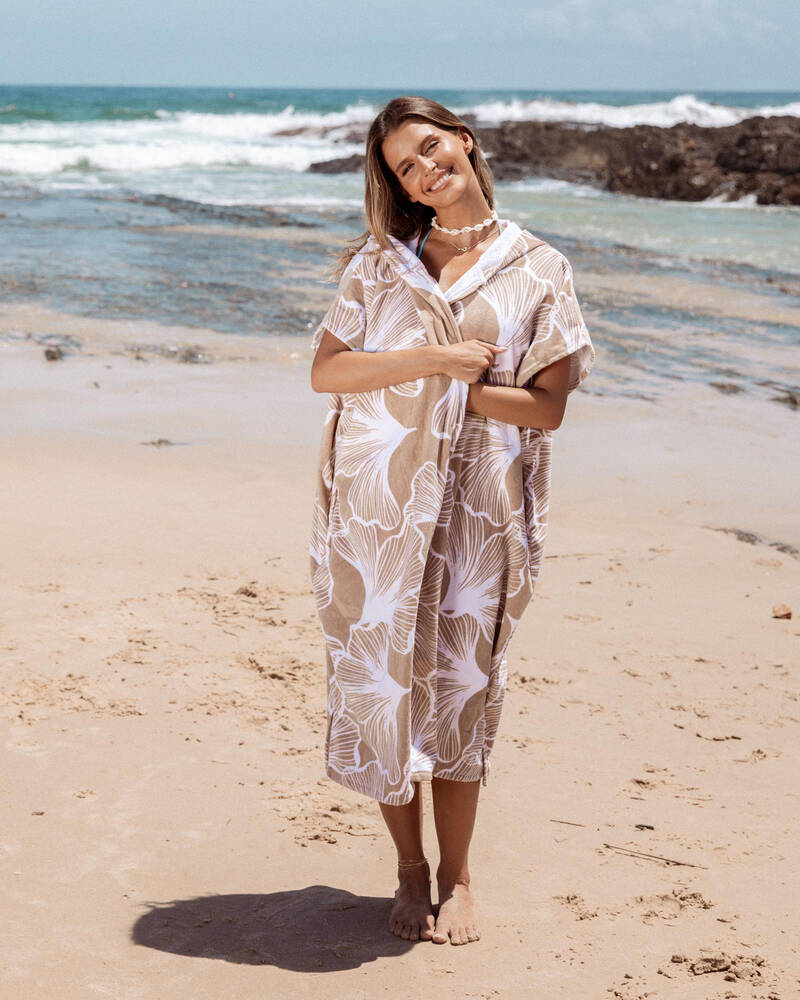 Topanga Flora Hooded Towel for Womens