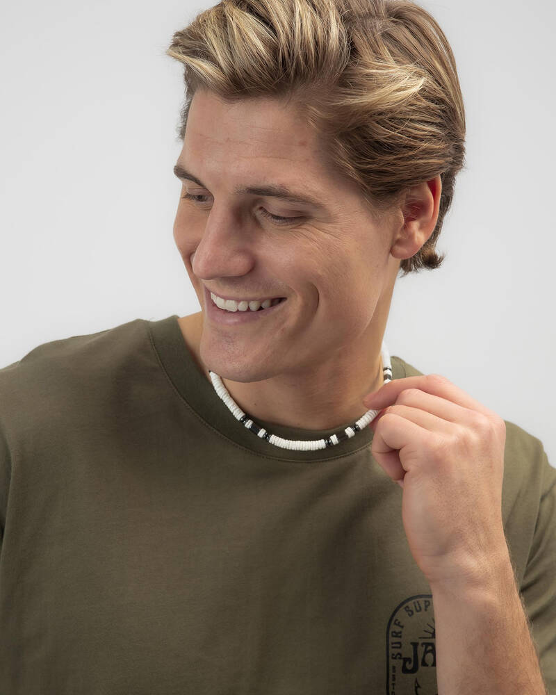 REPUBLIK Shell Beaded Necklace for Mens