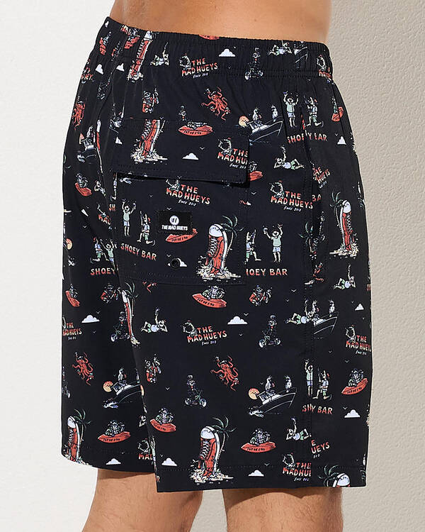 The Mad Hueys Shoey Bar Swim Volley Shorts for Mens