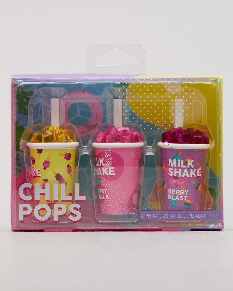 Shop Mooloola Chill Pops Milkshake Lip Balm Pack In Multi - Fast ...