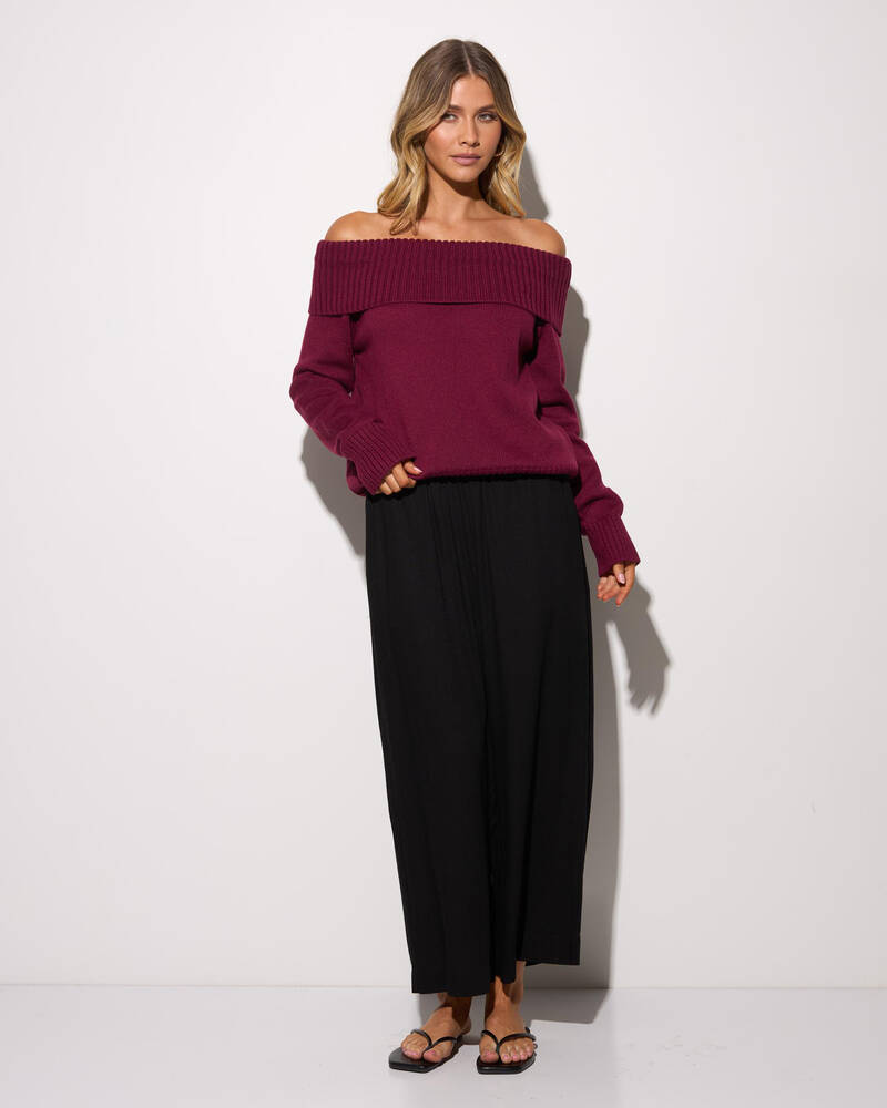 Ava And Ever Veriti Off Shoulder Knit Jumper for Womens