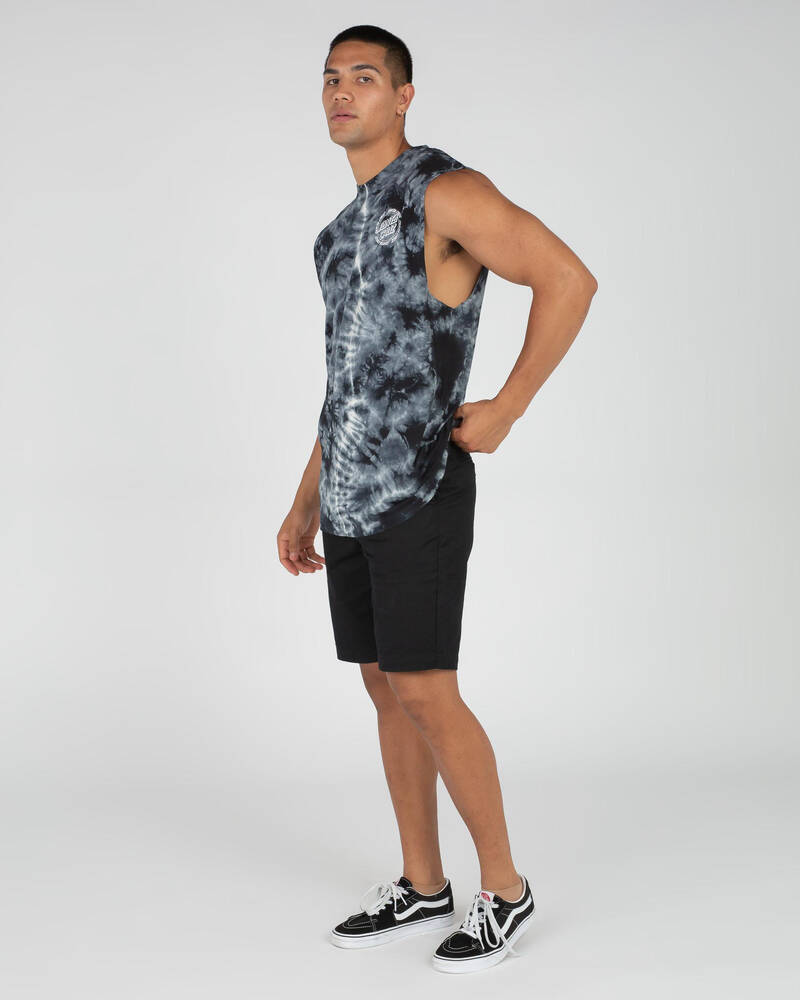 Santa Cruz Ringed Dot Tie Dye Muscle Tank for Mens