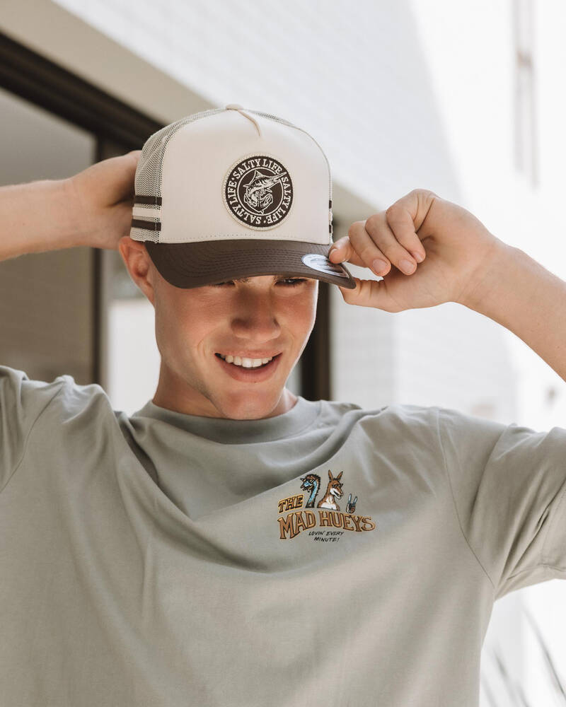 Salty Life Once Bitten 4.0 Trucker Cap for Mens