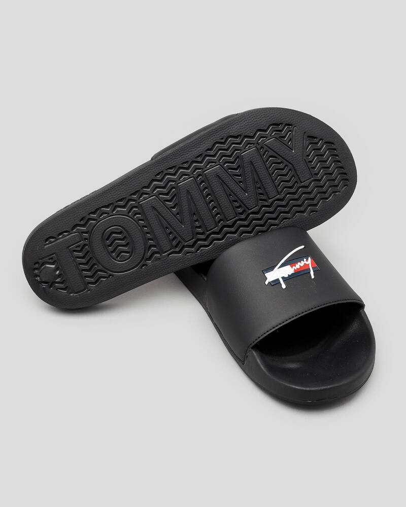 Tommy Hilfiger Signature Mens' Pool Slides for Mens