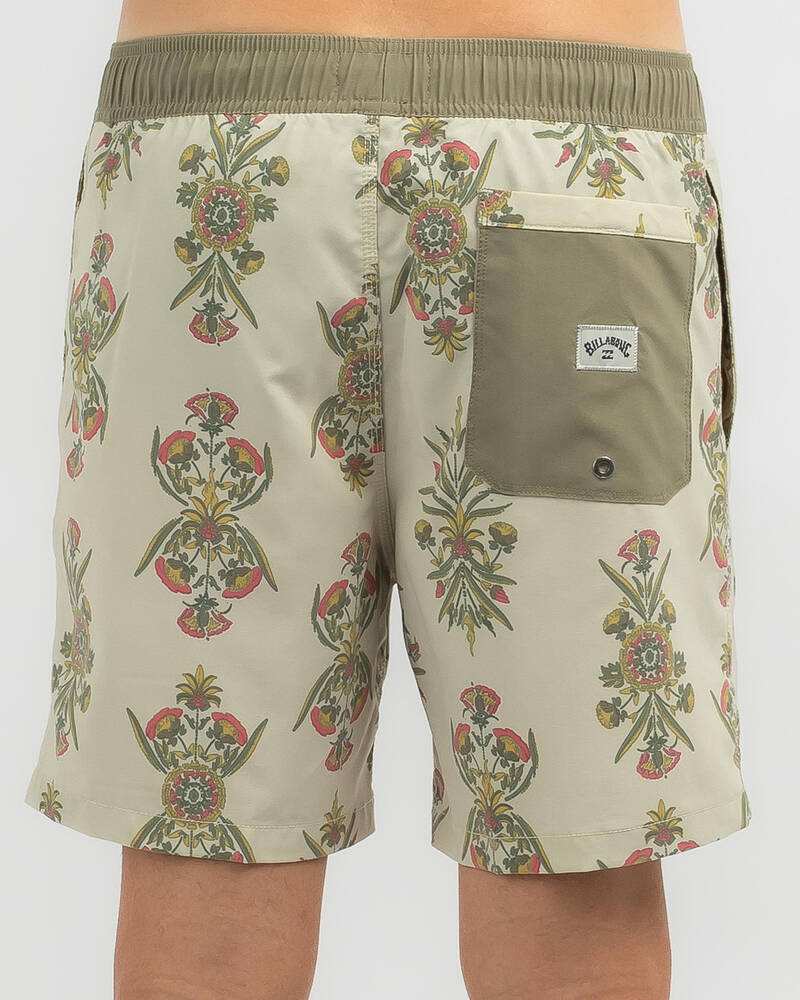 Billabong Sundays Layback Elastic Waist Board Shorts for Mens