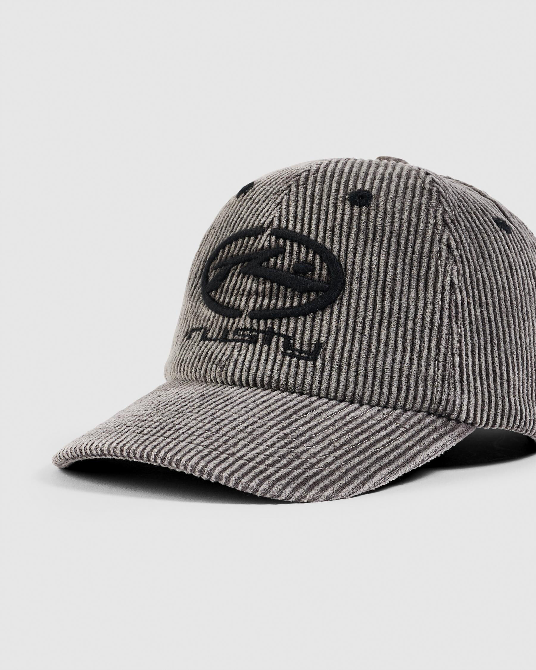 Rusty Placid Cord 6 Panel Cap In Black - FREE* Shipping & Easy