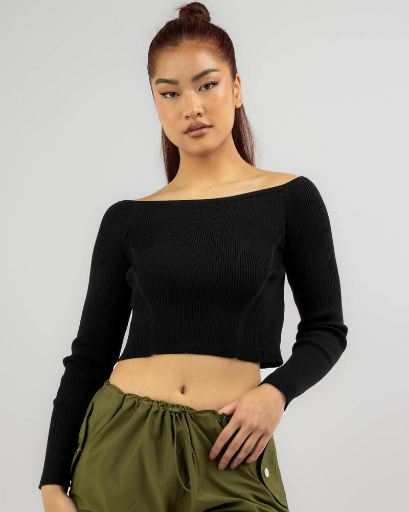 Thanne Loyal Off Sholder Knit Top for Womens
