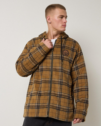 The Mad Hueys Hazza Sherpa Lined Jacket for Mens image number null