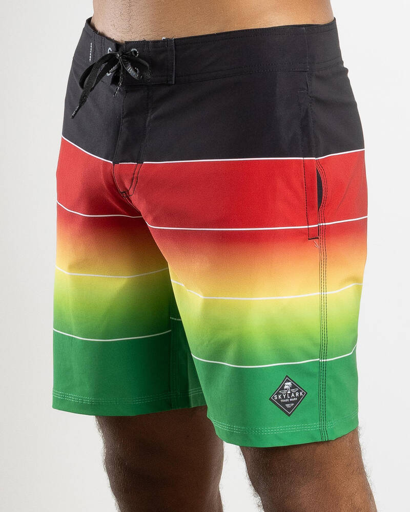 Skylark Rasta Fade Board Shorts for Mens