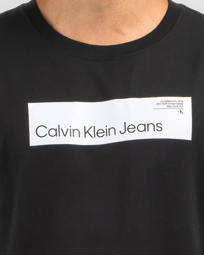 Calvin Klein Hyper Real Box Logo T-Shirt for Mens