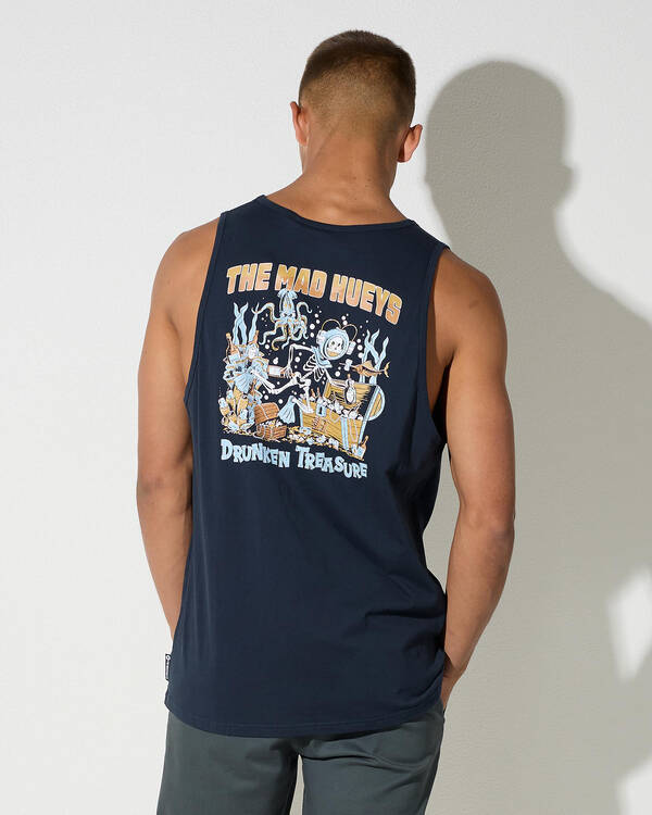 The Mad Hueys Drunken Treasure Singlet Tank for Mens