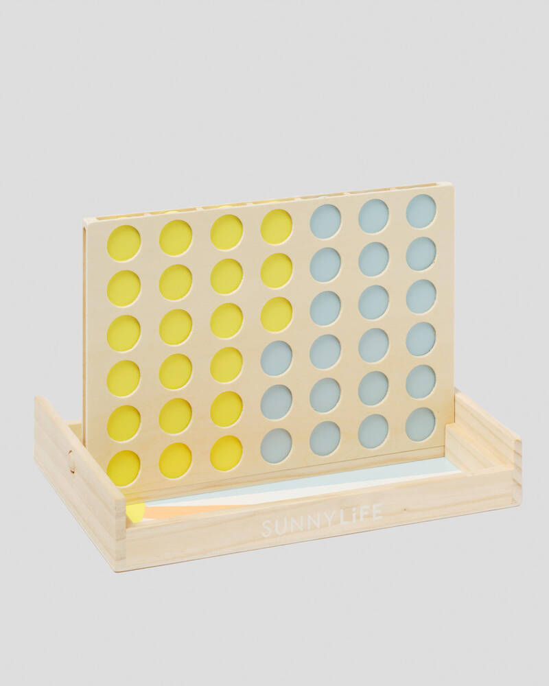 Sunnylife Poolside Mini 4 in a Row Game for Unisex