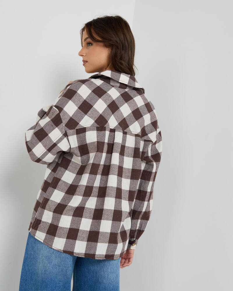 Ava And Ever Vancouver Flannel Long Sleeve Shirt for Womens