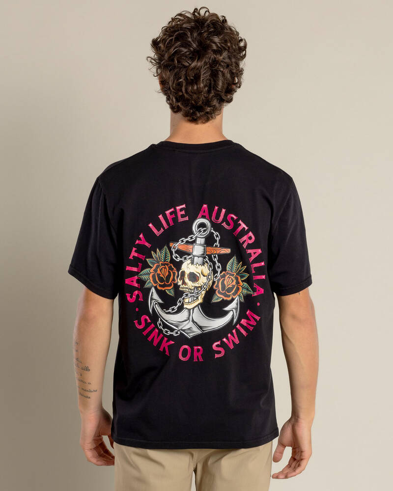 Salty Life Sink or Swim T-Shirt for Mens image number null