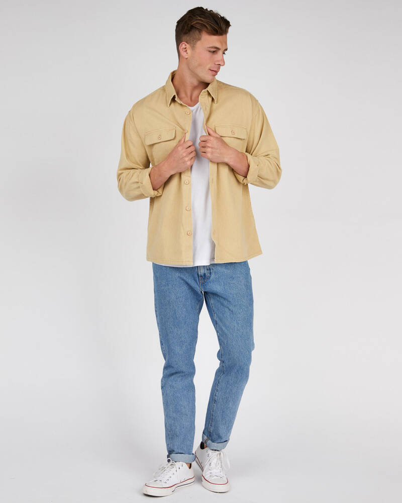 Rusty No Thrills Long Sleeve Shirt for Mens