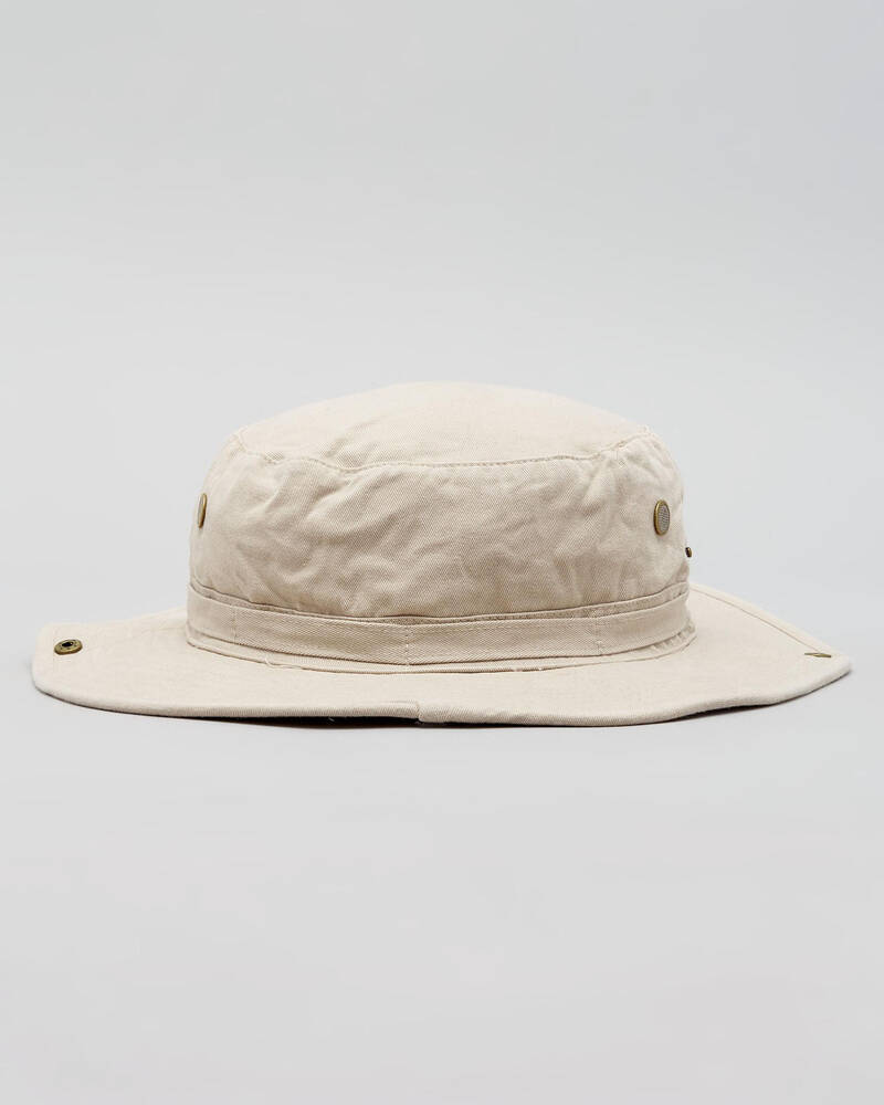Shop Jacks Dune Wide Brim Hat In Stone Fast Shipping & Easy Returns