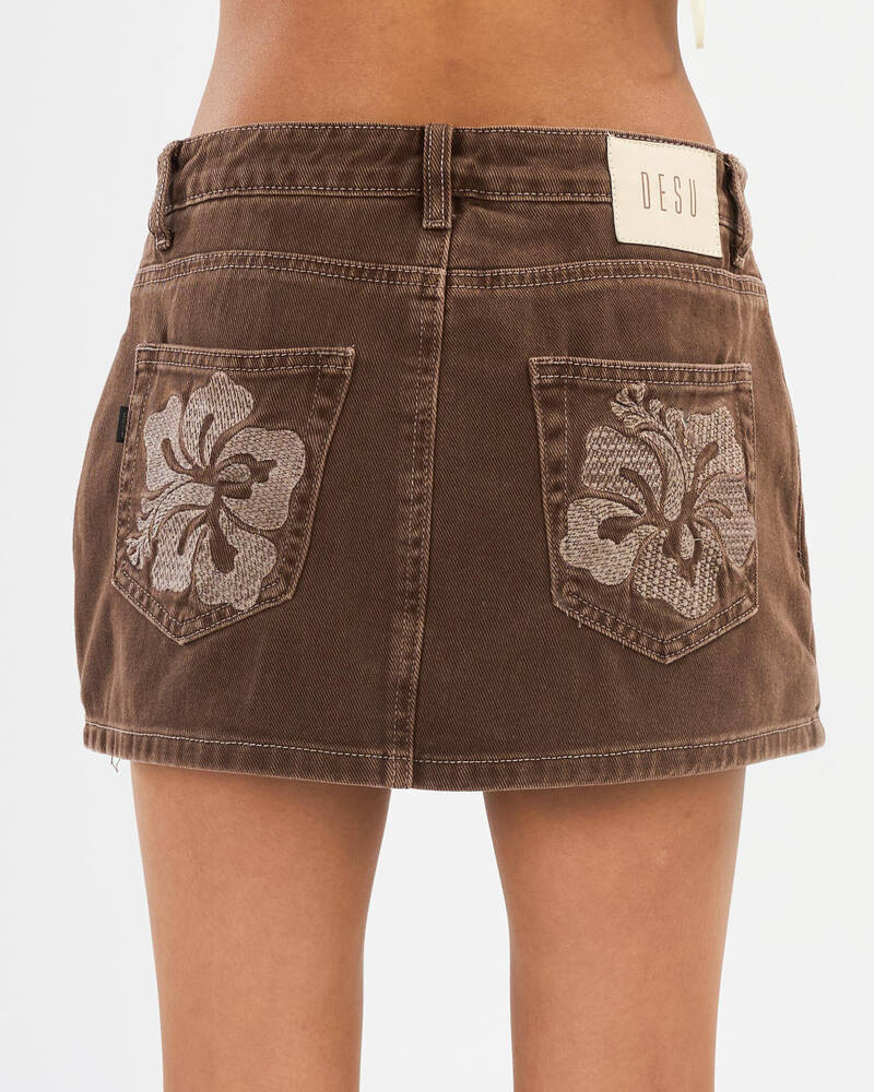 DESU Girls' Coconut Denim Skort for Womens