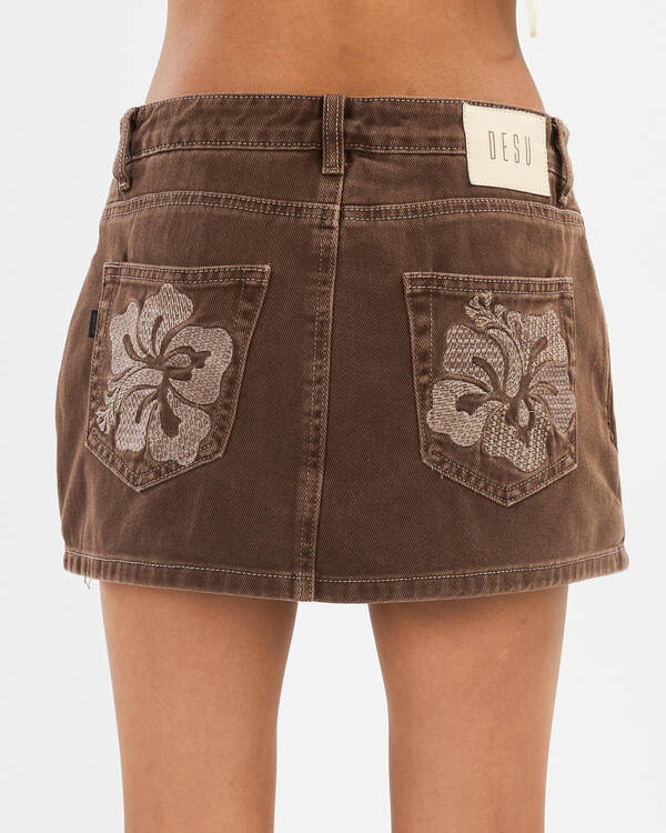 DESU Girls' Coconut Denim Skort for Womens