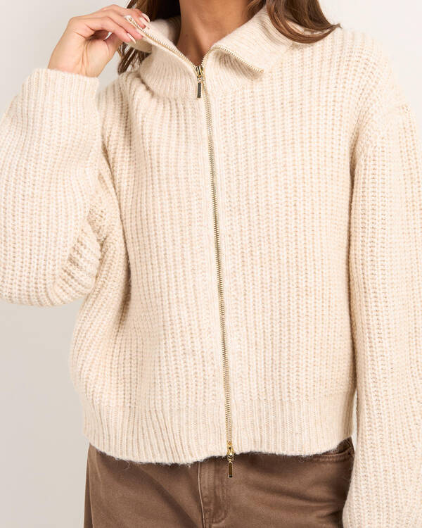 Ava And Ever Zeus Double Zip Knit Jumper for Womens