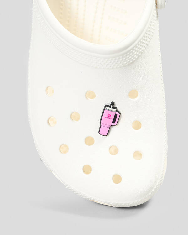 Crocs Crocs Pink Water Bottle Jibbitz for Unisex