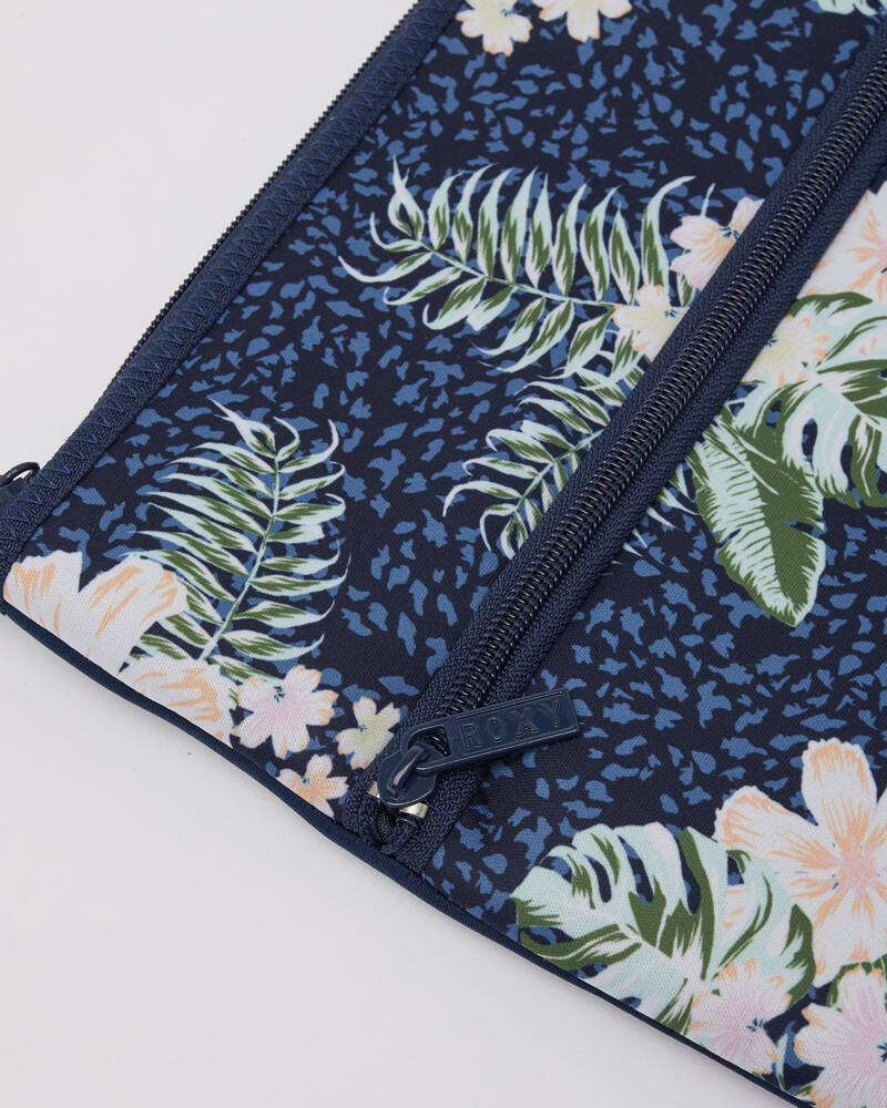 Roxy White Shoulder Pencil Case for Womens