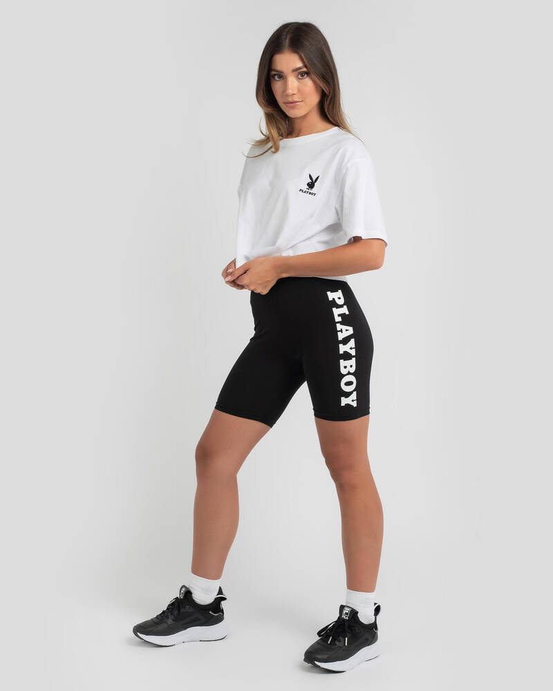 Playboy Mini Bunny Bike Shorts for Womens