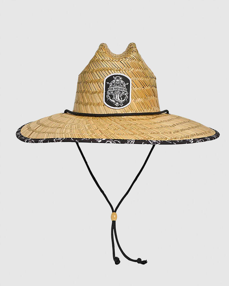 The Mad Hueys Triple Anchor Straw Hat for Mens