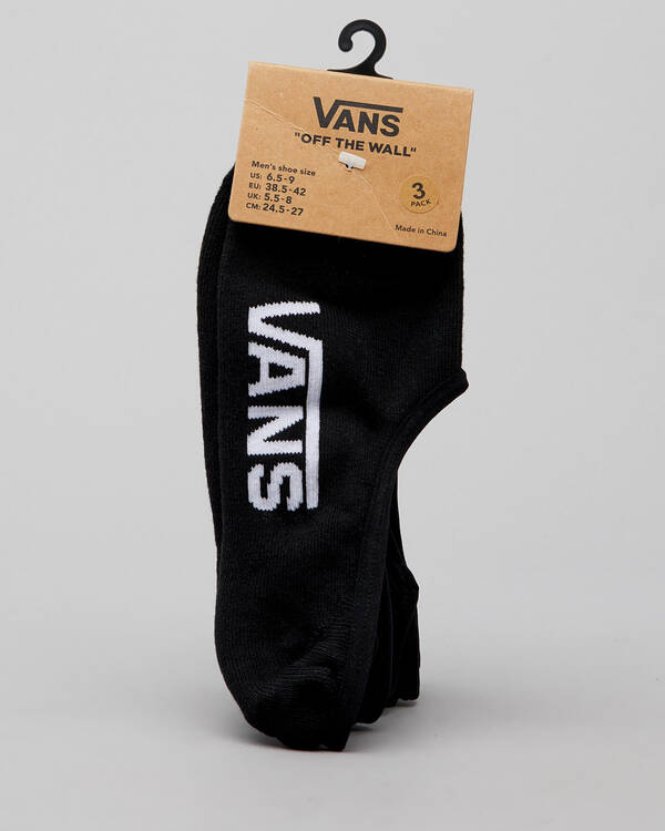 Vans CL Super No Show Socks 3 Pack for Mens