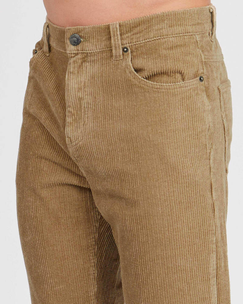 Rusty Rifts Corduroy Cropped Pant for Mens