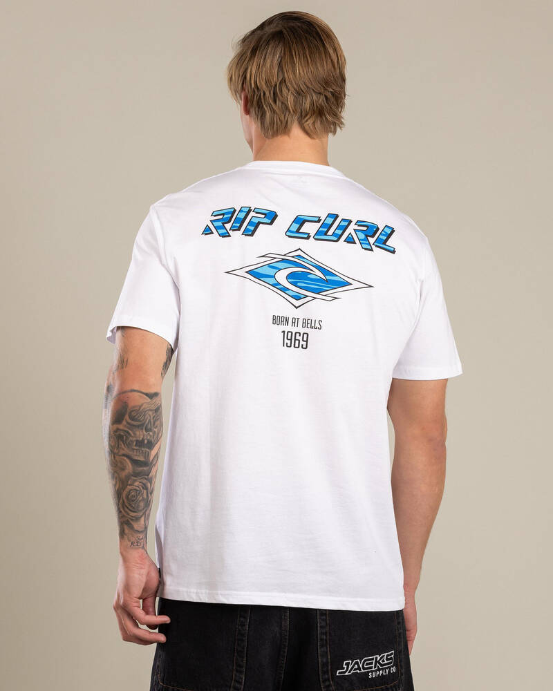 Rip Curl Fade Out Icon T-Shirt for Mens