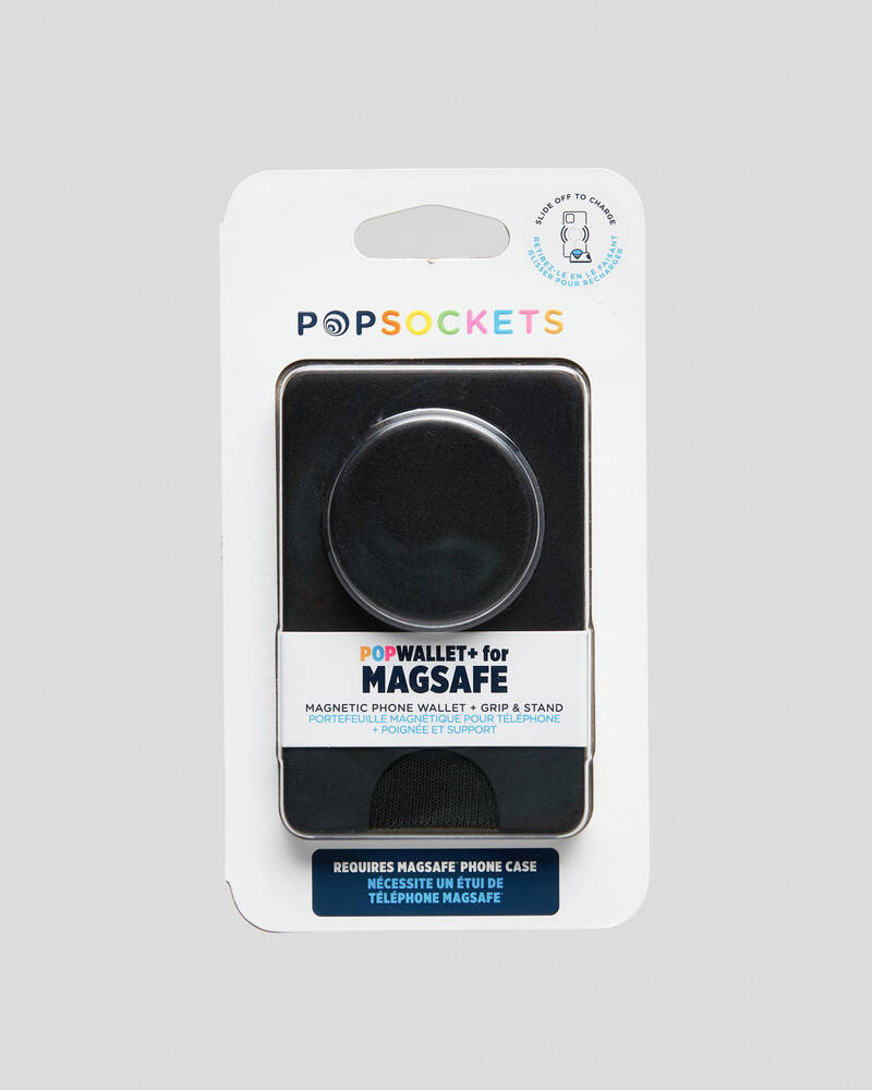 PopSockets Black PopWallet Magsafe for Mens
