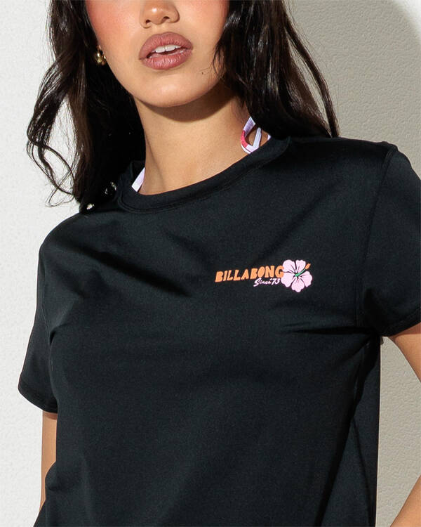 Billabong Fiesta Surf Tee Cap Sleeve Rash Vest for Womens